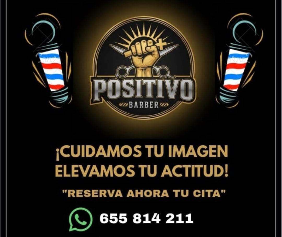 Positivo Barber · Cuidamos tu imagen, elevamos tu actitud